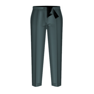 Half Elastic Pant / Mock-Fly